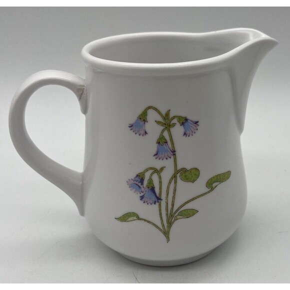 Noritake Progression Clear Day Creamer Covered Sugar Bowl Japan 9071 Floral EUC - Picture 8 of 12